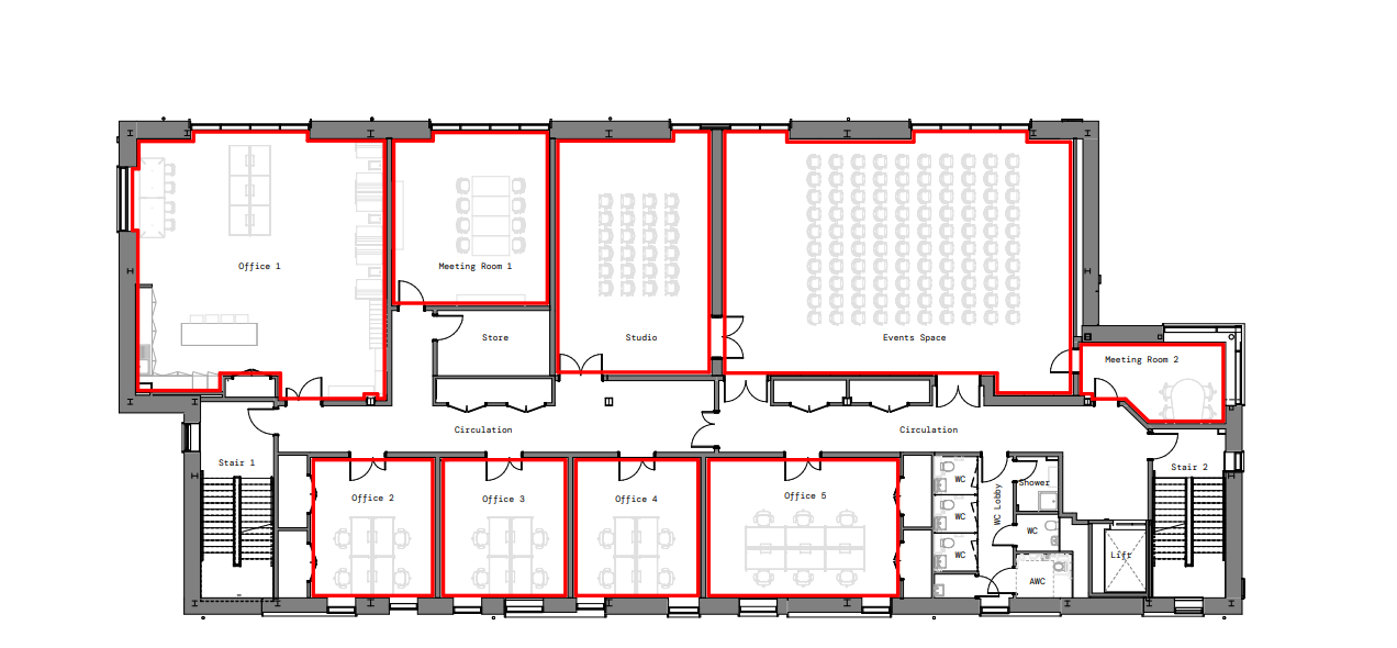 Events Floor Plan Thumbnail for Caerlee Mill